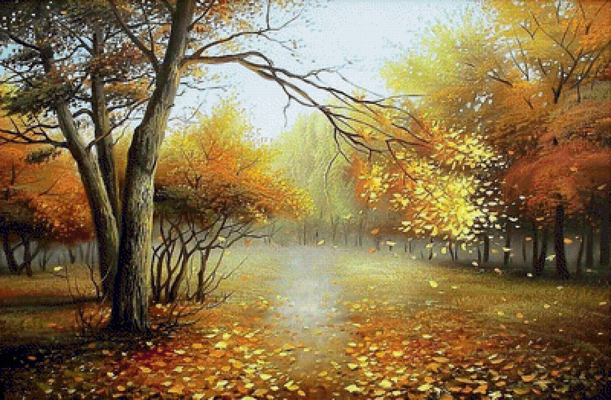 Осень. - осень, пейзаж, живопись. - предпросмотр