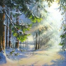 Схема вышивки «пейзаж»