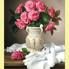 Оригинал схемы вышивки «Розы. Букет.» (№2002117)