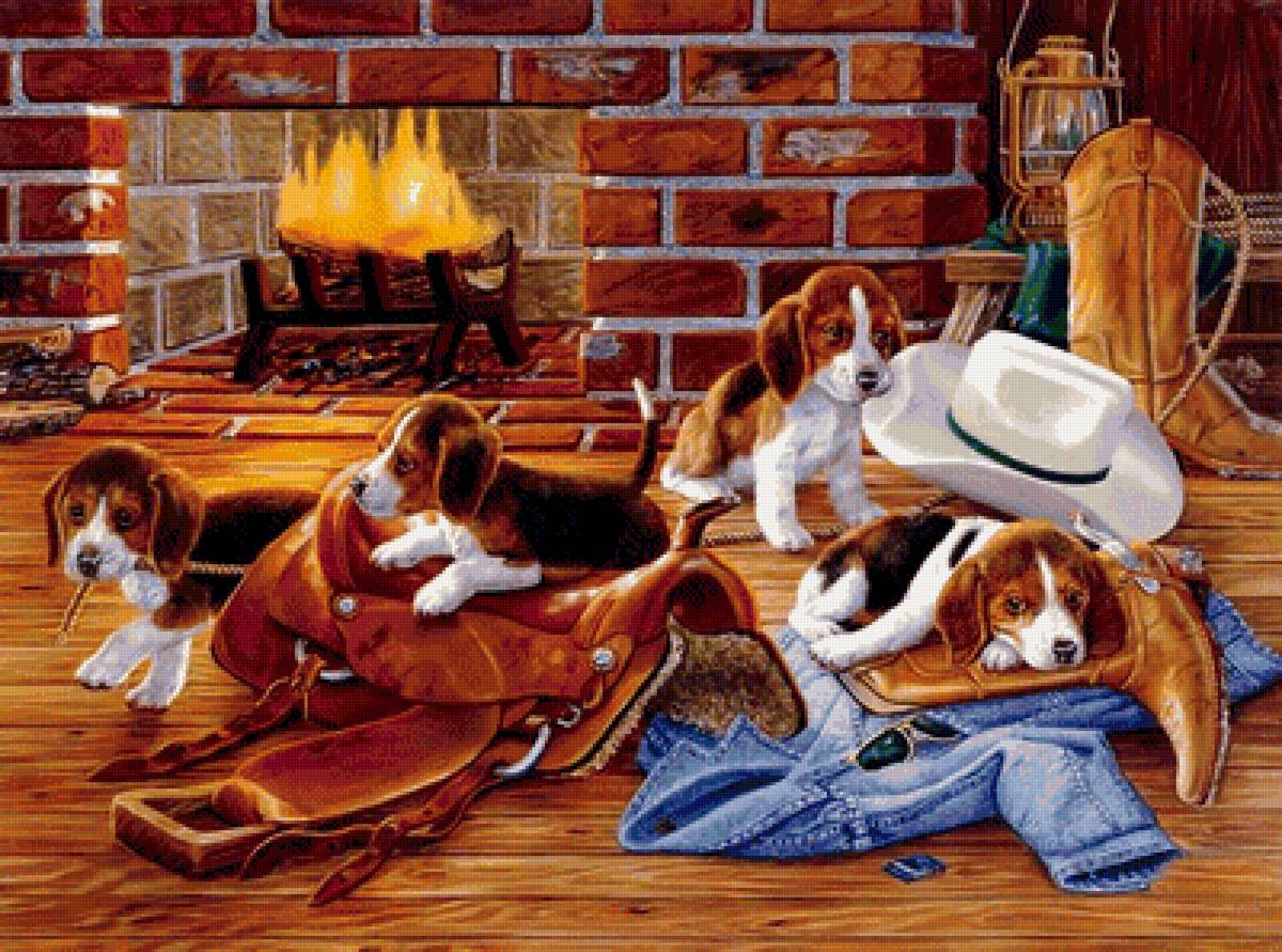 Люди и звери сюжет. Собаки в живописи. Уютный вечер с собакой. Камин собака. Картина собачки.