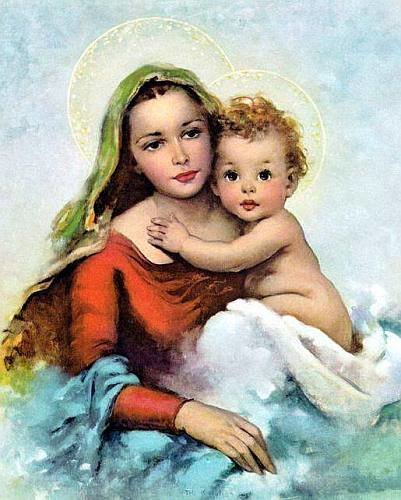 Madonna e Jesus - religione - оригинал
