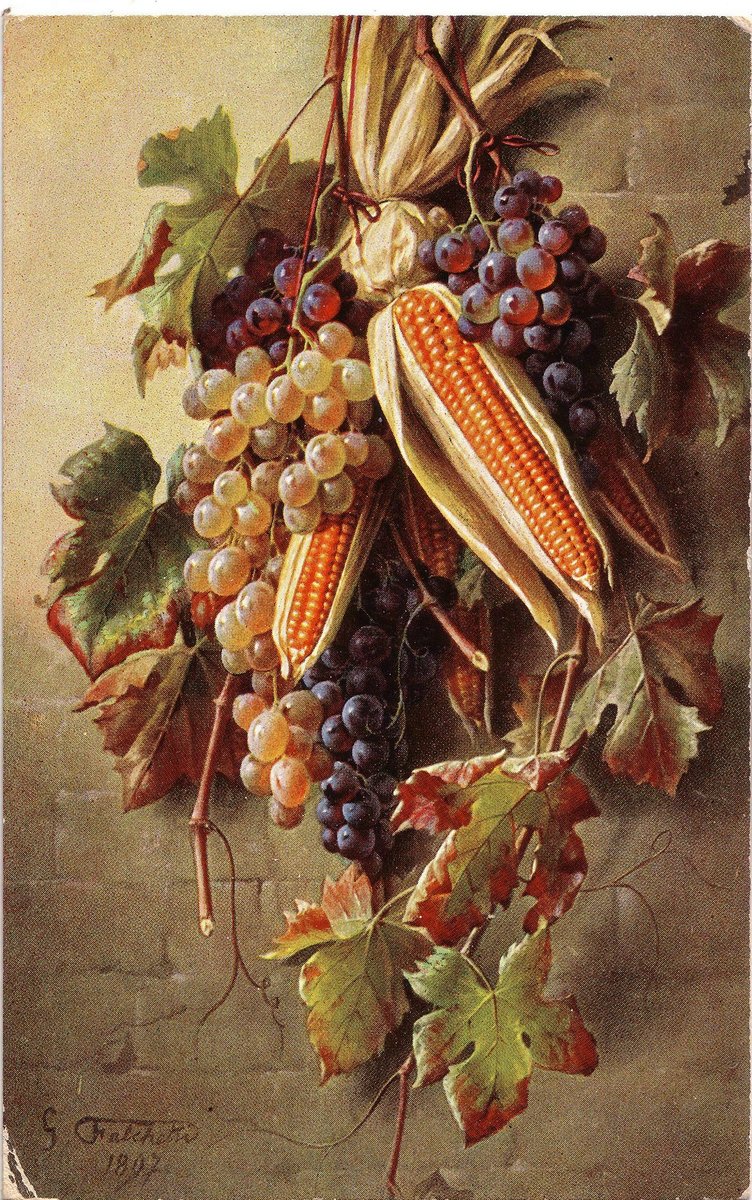 картина - виноград, кукуруза, картине - оригинал