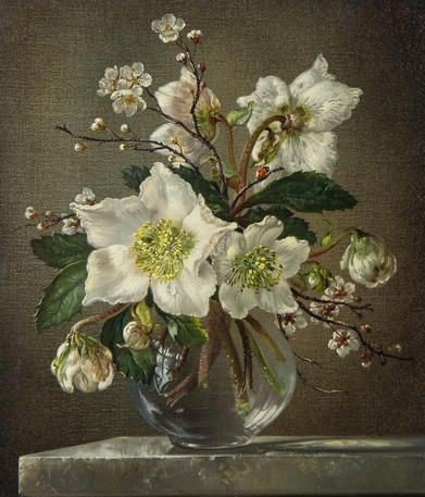 Christmas Roses - 1905-1997), by cecil kennedy (british - оригинал