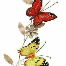 Схема вышивки «vlinders op een rijtje»