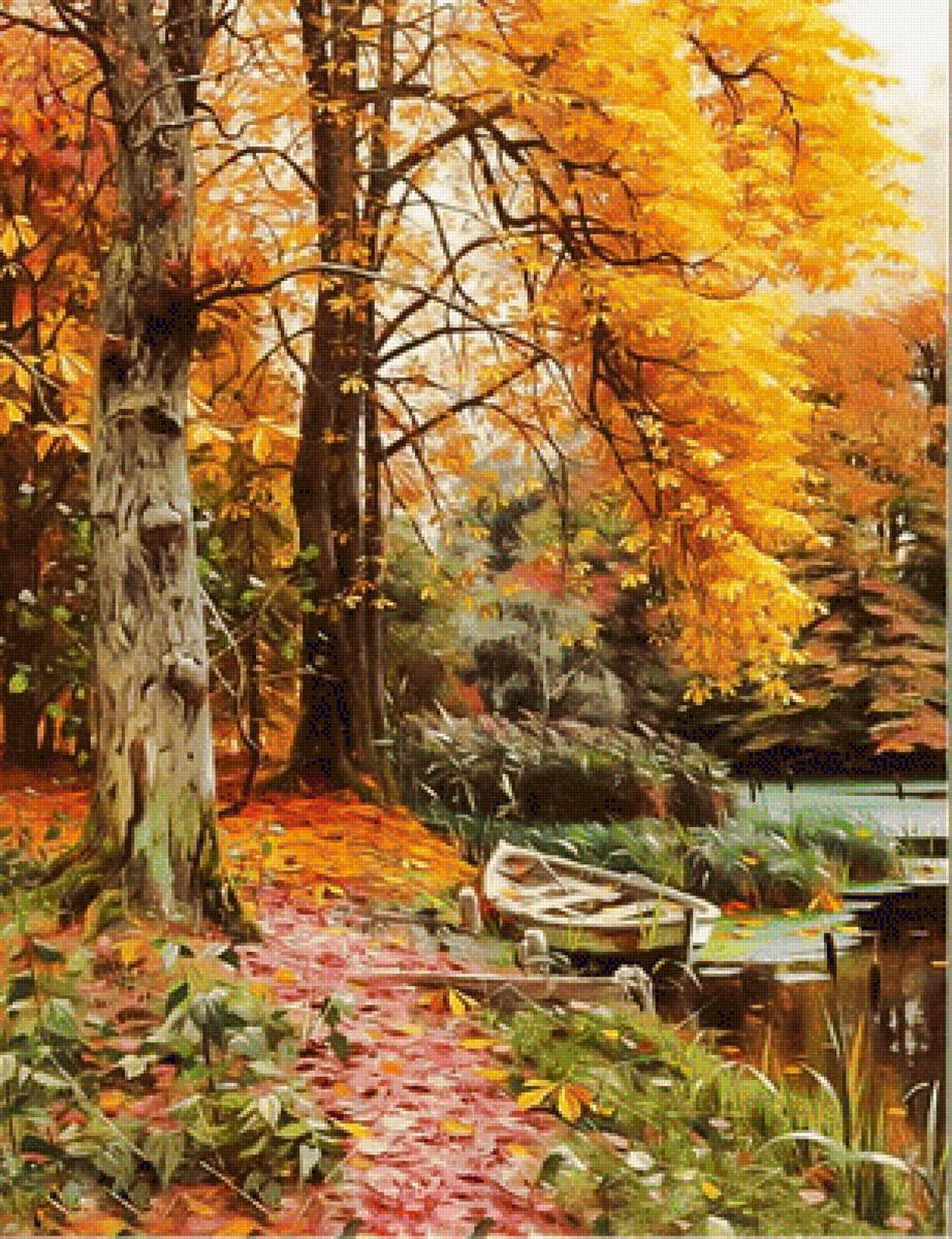 Autumn River. - landscapes.scenarys. - предпросмотр