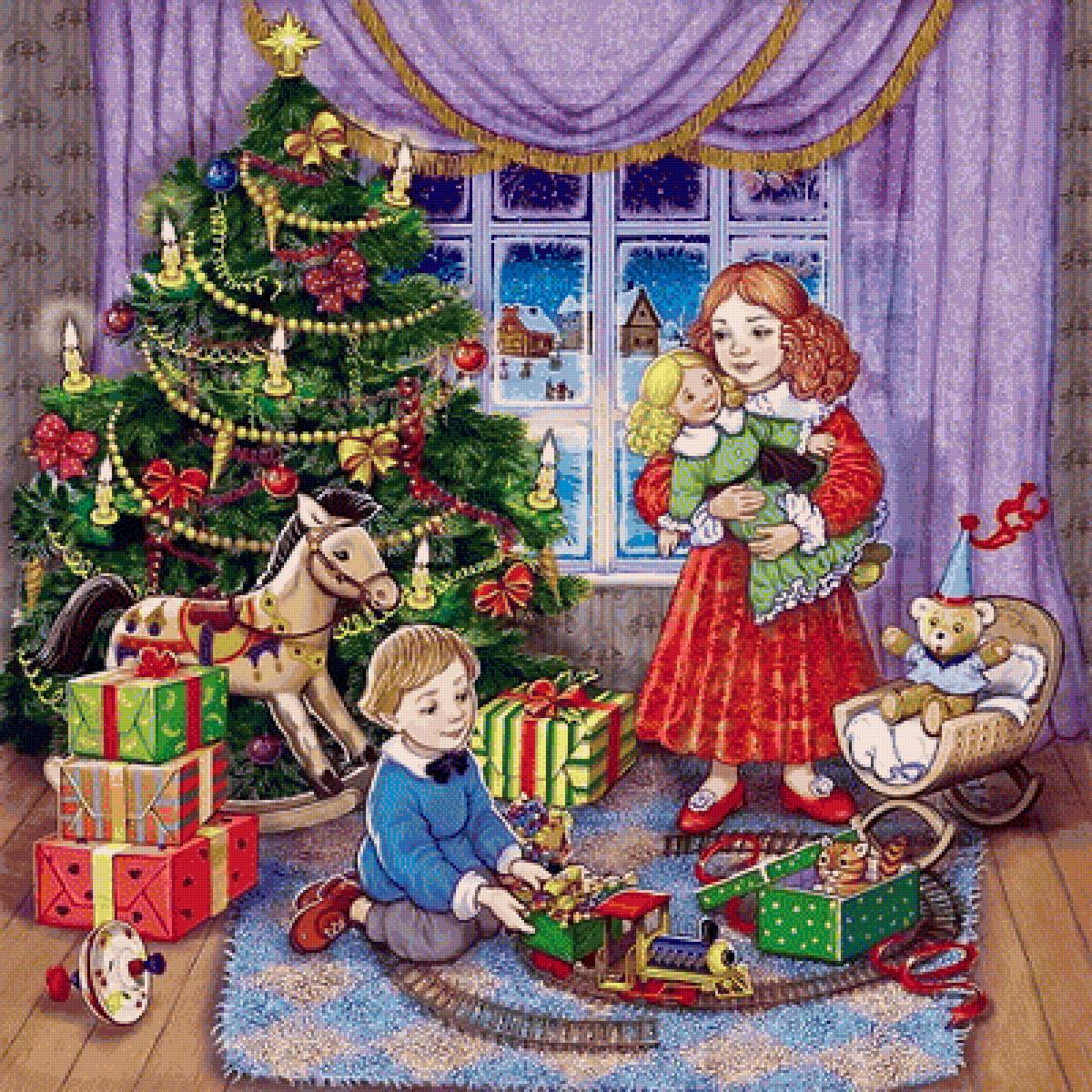 Игрушки - дети, новый год, игрушки, елка - предпросмотр