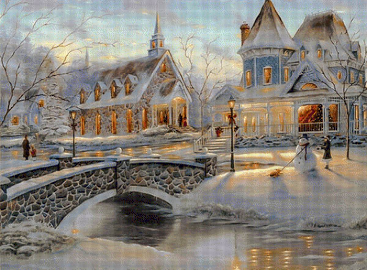 Home for Christmas. - snowscenes.christmas.people. - предпросмотр