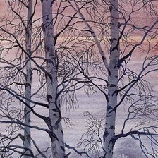 Схема вышивки «пейзаж»