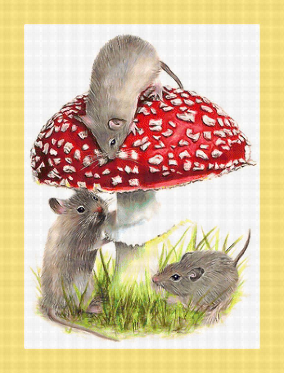 Серия "Грызуны". Мышки - грызуны, животные, мышки - предпросмотр