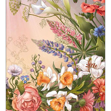 Схема вышивки «Цветы.»