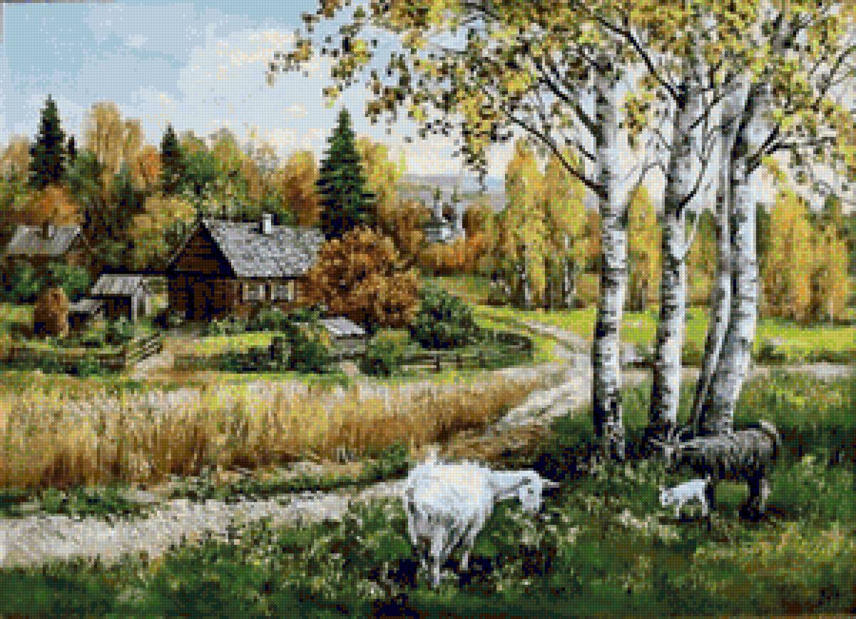 Лето - деревня, животные - предпросмотр