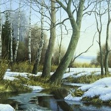 Схема вышивки «пейзаж»