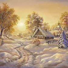 Схема вышивки «zima»