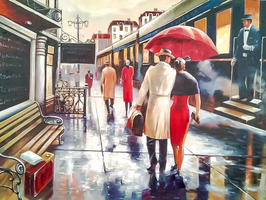 At the Train Station. - scenarys.people. - оригинал