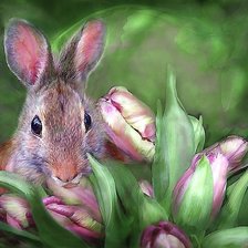 Схема вышивки «Зайчик»