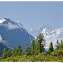 Схема вышивки «Горный пейзаж»