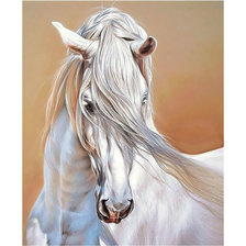 Схема вышивки «Белая лошадь.»