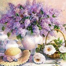 Схема вышивки «Цветы»