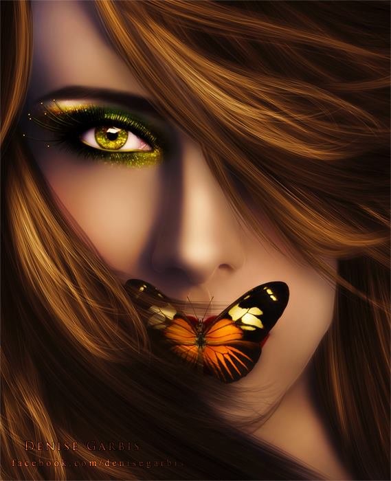 vrouw met vlinder - оригинал