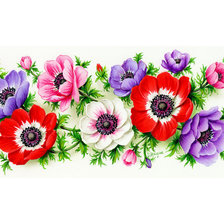 Оригинал схемы вышивки «цветы» (№2010403)