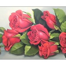Оригинал схемы вышивки «Красные розы.» (№2010628)