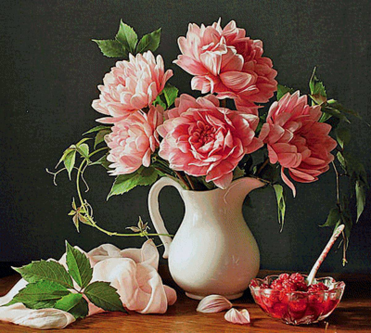 Натюрморт - цветы, букет - предпросмотр