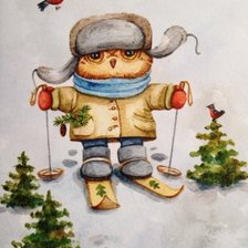 Схема вышивки «Совушка»