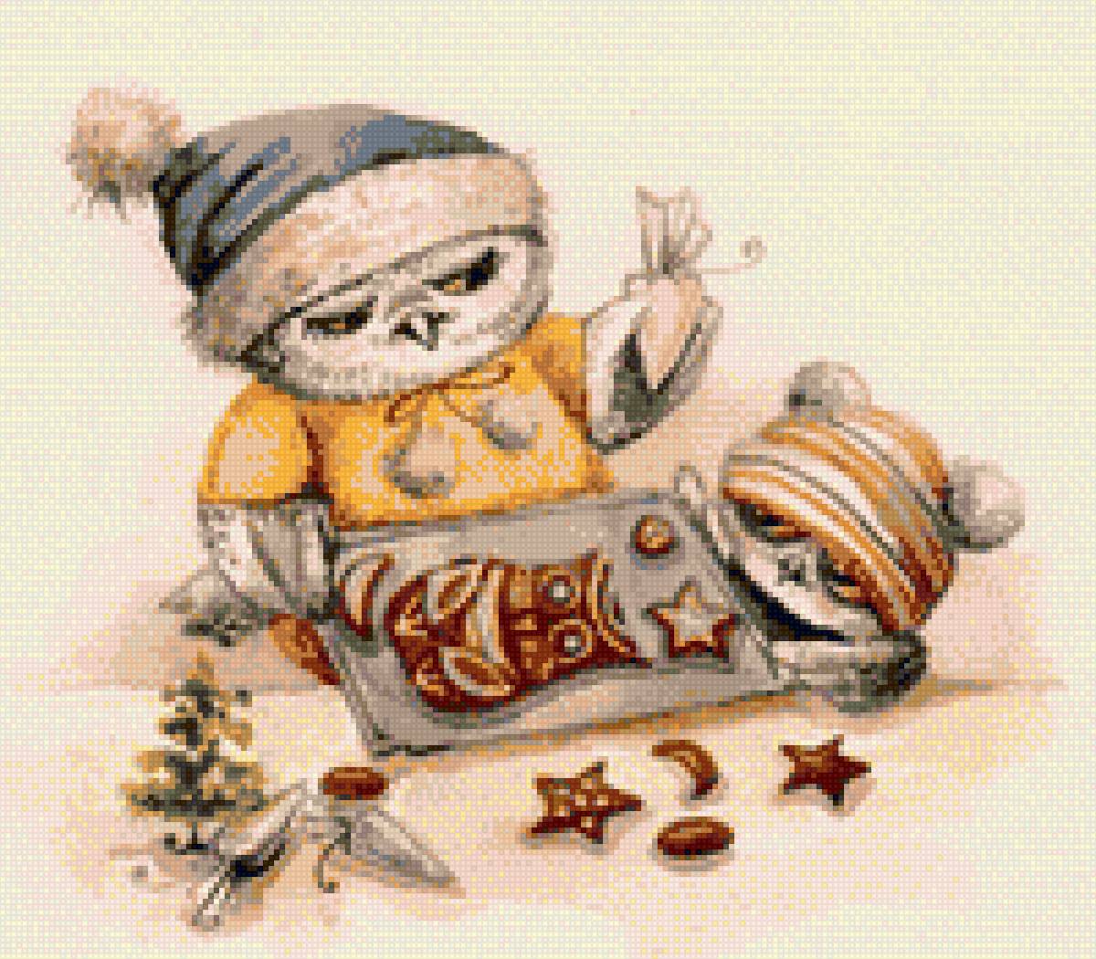 Совушки - семья, совы, сова - предпросмотр