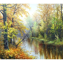 Осенняя река.