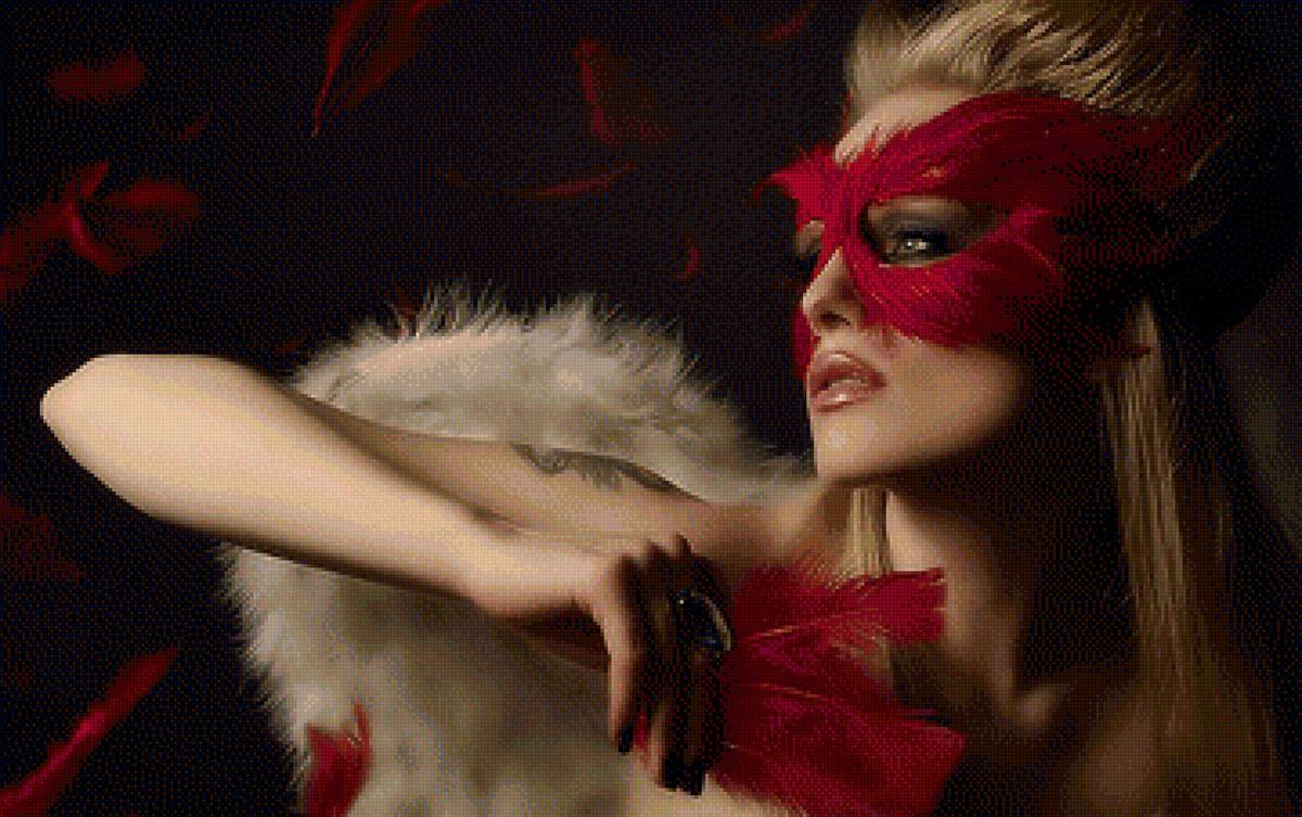 маска - девушка, маска - предпросмотр