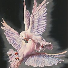 Схема вышивки «голуби»