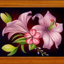 Схема вышивки «цветы»