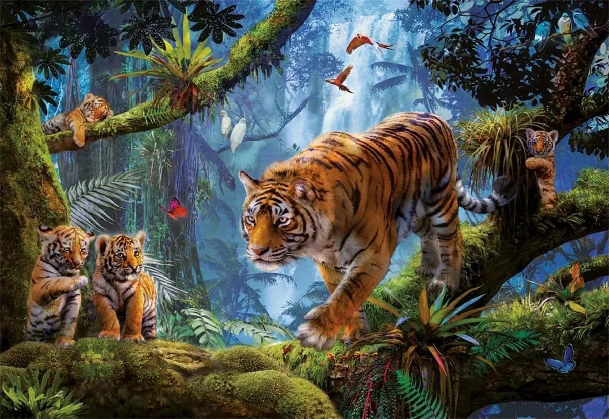 Джунгли 3 - лес, тигры, джунгли - оригинал