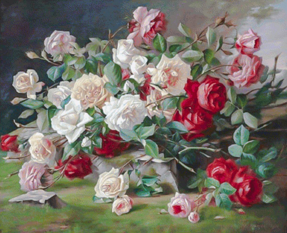 Bouquet of Roses. - flowers and gardens. - предпросмотр