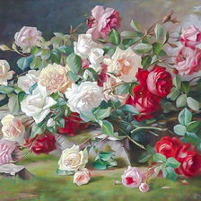 Оригинал схемы вышивки «Bouquet of Roses.» (№2013481)