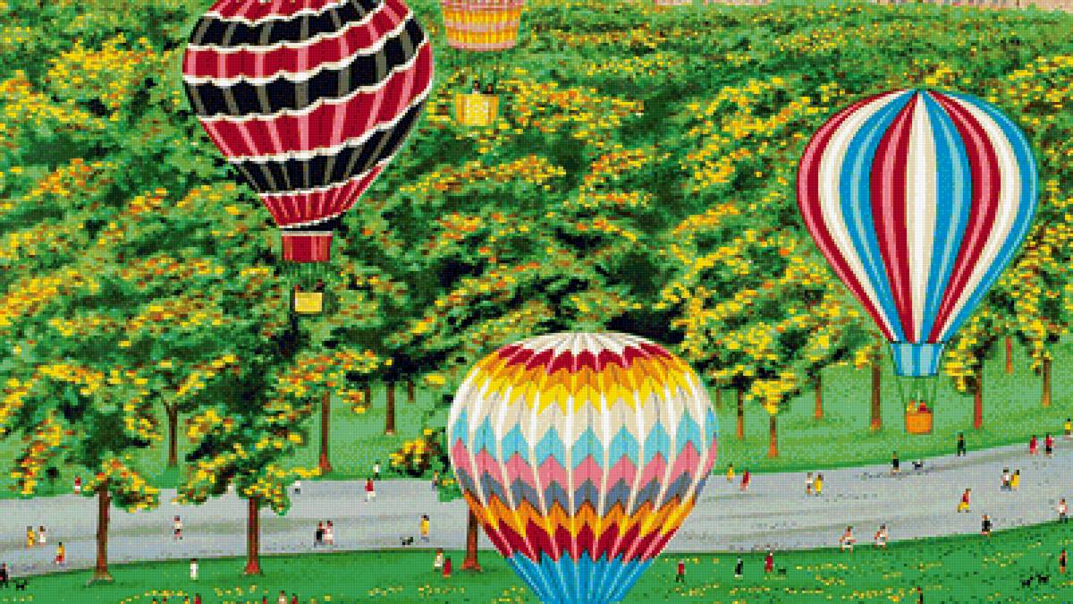 парад шаров - парк, шары - предпросмотр