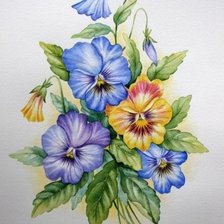 Схема вышивки «kvety»