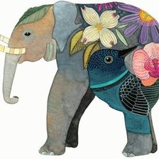 Схема вышивки «Слон»