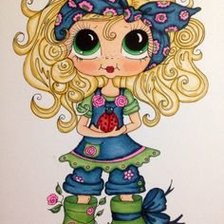 Схема вышивки «niñita»