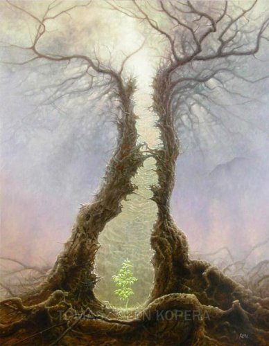 жизнь - рождение, деревья - оригинал