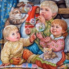 Схема вышивки «deti»