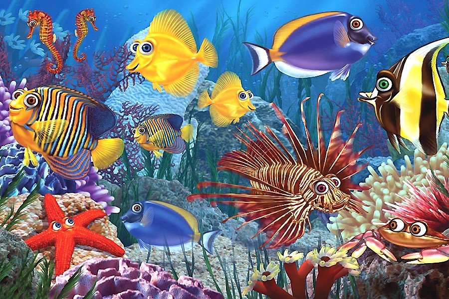 аквариум - аквариум, рыбки - оригинал