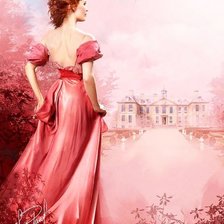 Оригинал схемы вышивки «Рыжая девушка» (№2015460)