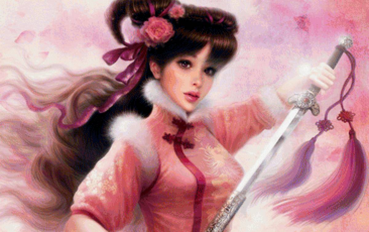 Воительница - девушка, воительница - предпросмотр