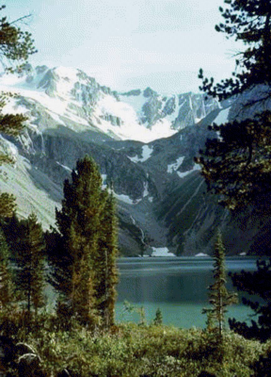 Горный пейзаж - природа, пейзаж, горы - предпросмотр