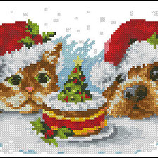 Схема вышивки «Новогоднее угощение»
