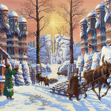 Схема вышивки «zima»