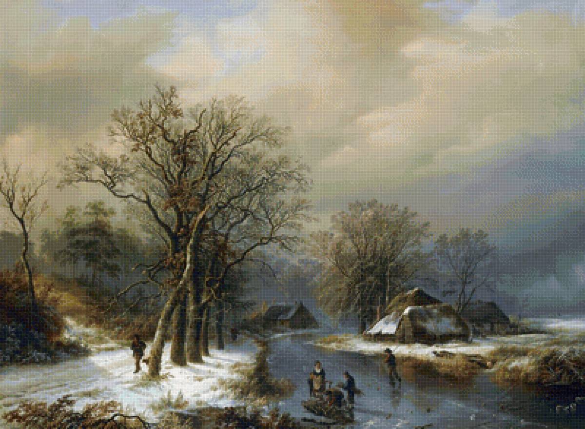 v zime na rieke - предпросмотр