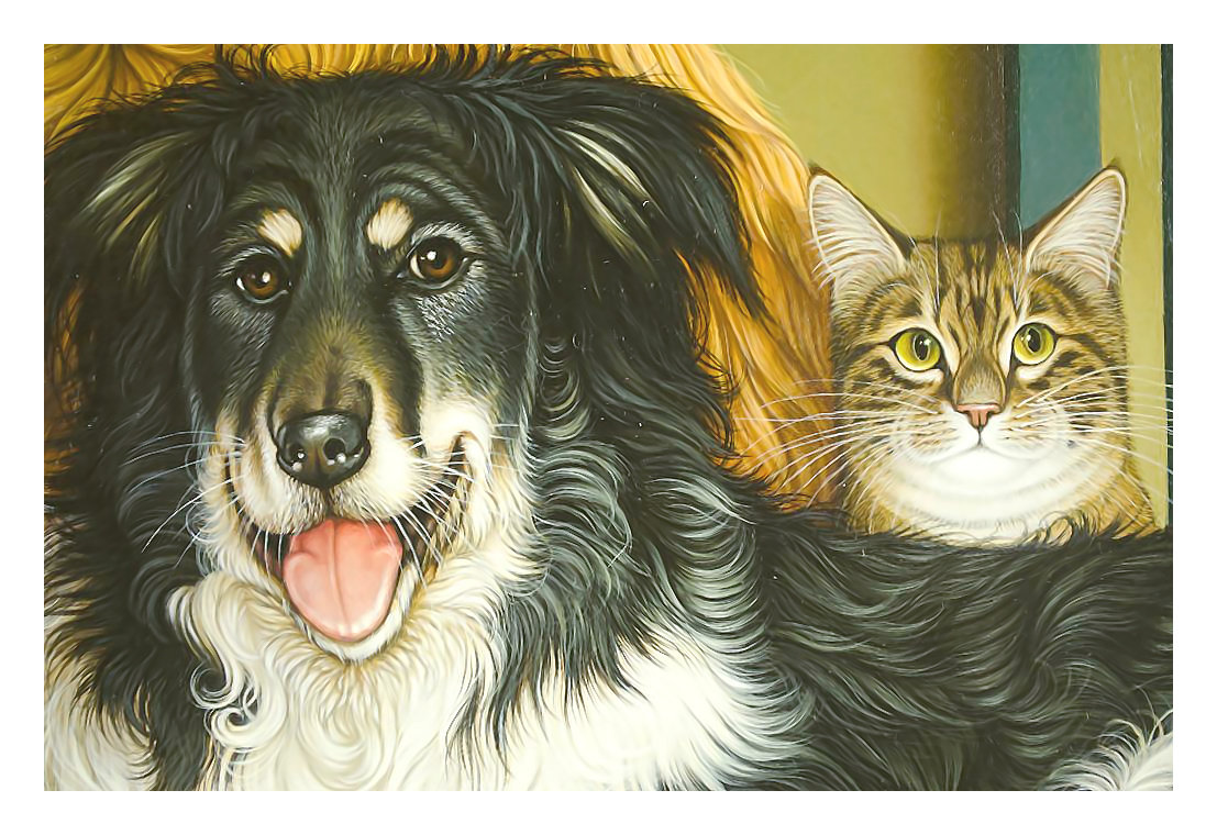 Серия "Животные". Вот такие вот друзья - животные, собаки, коты - оригинал