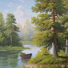 Схема вышивки «пейзаж»